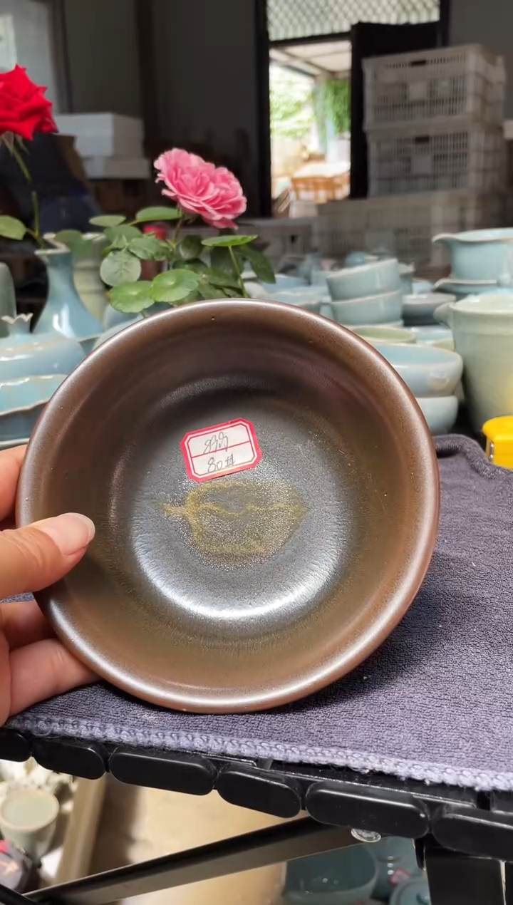 其他80# 矿石釉 木叶碗