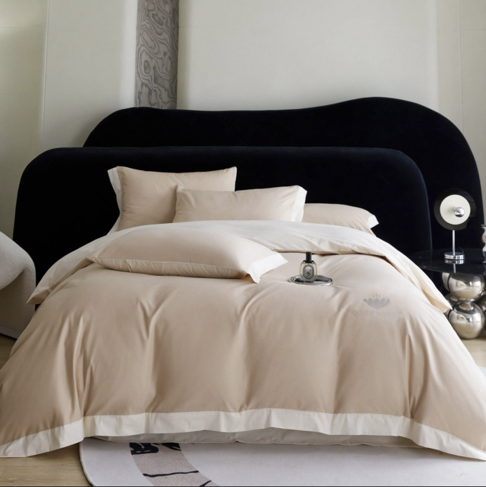 【特洛伊】红金裸盖棉轻奢全棉四件套