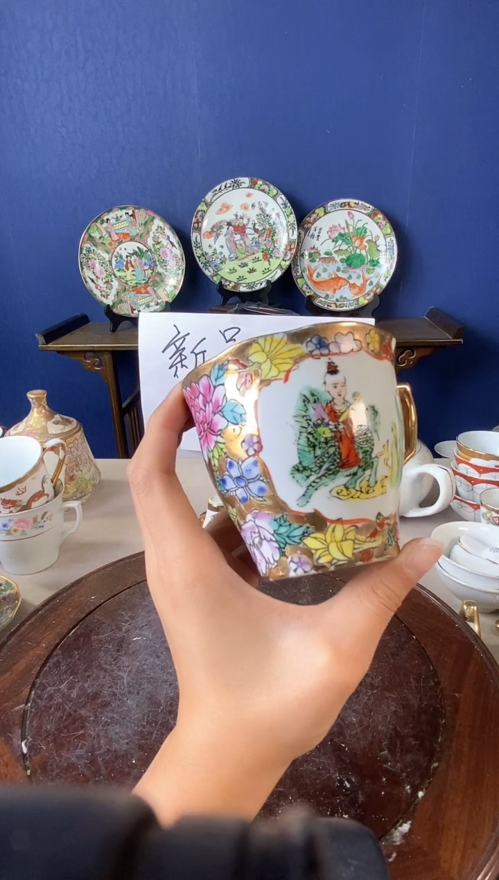 瓷片微瑕景德镇窑厂瓷摆件单件