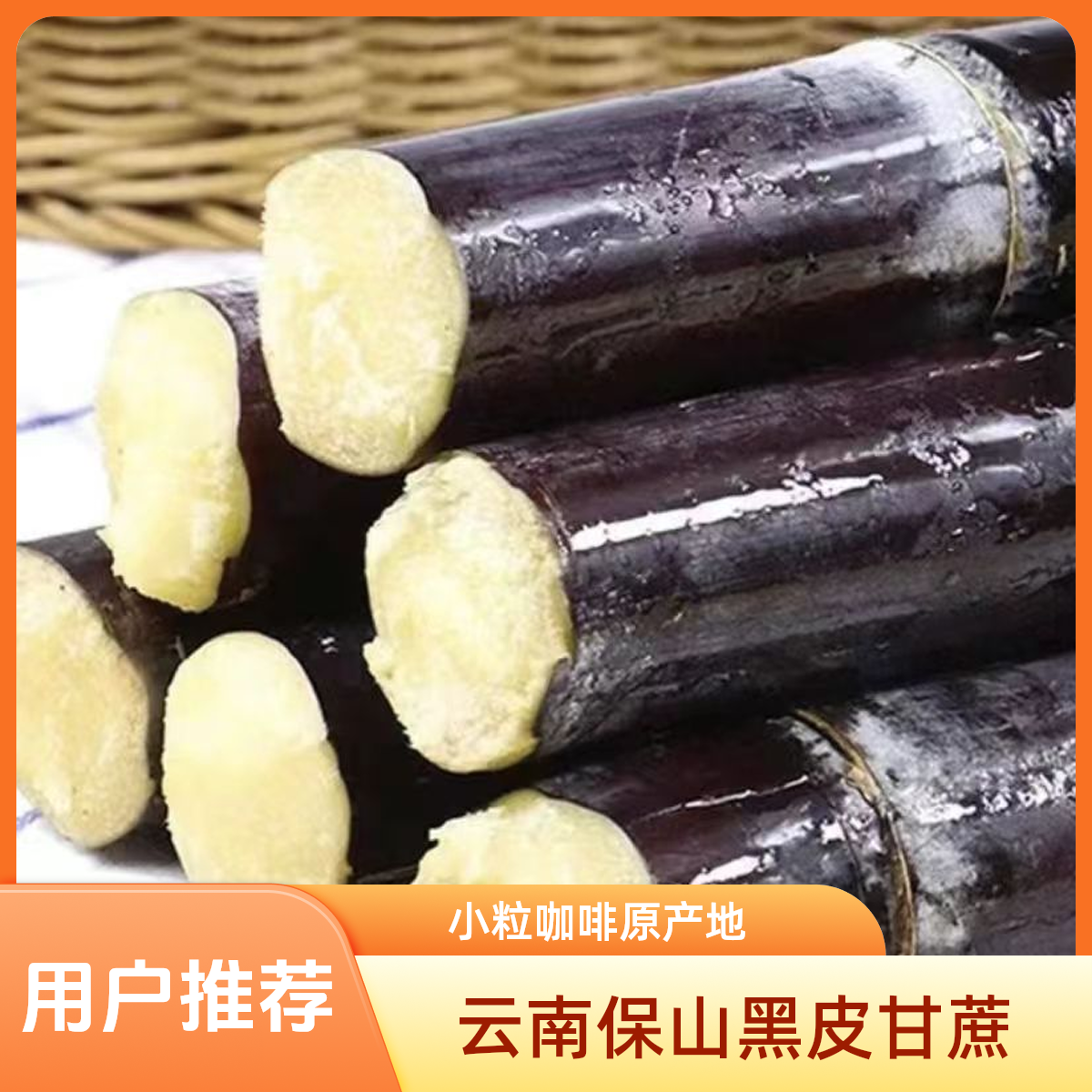 云南保山潞江坝黑皮甘蔗应季新鲜现砍脆甜多汁