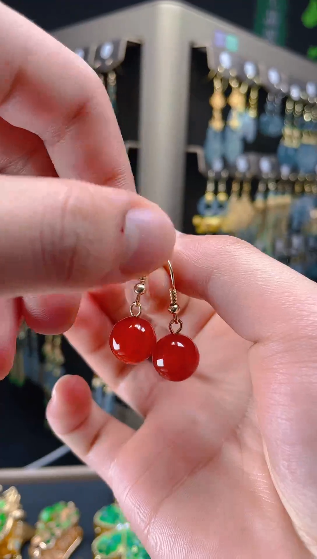 【闪购商品】玛瑙/玉髓耳饰合金015玛瑙饰品