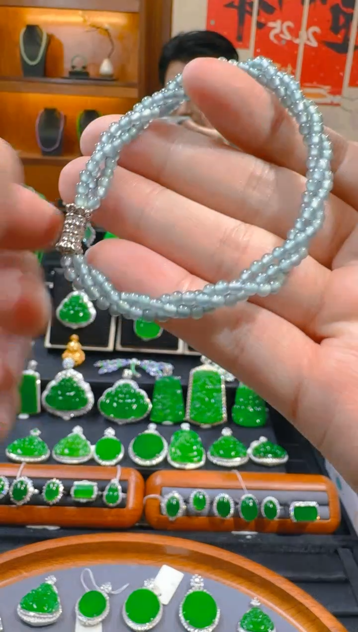 未镶嵌翡翠手链天然a货翡翠