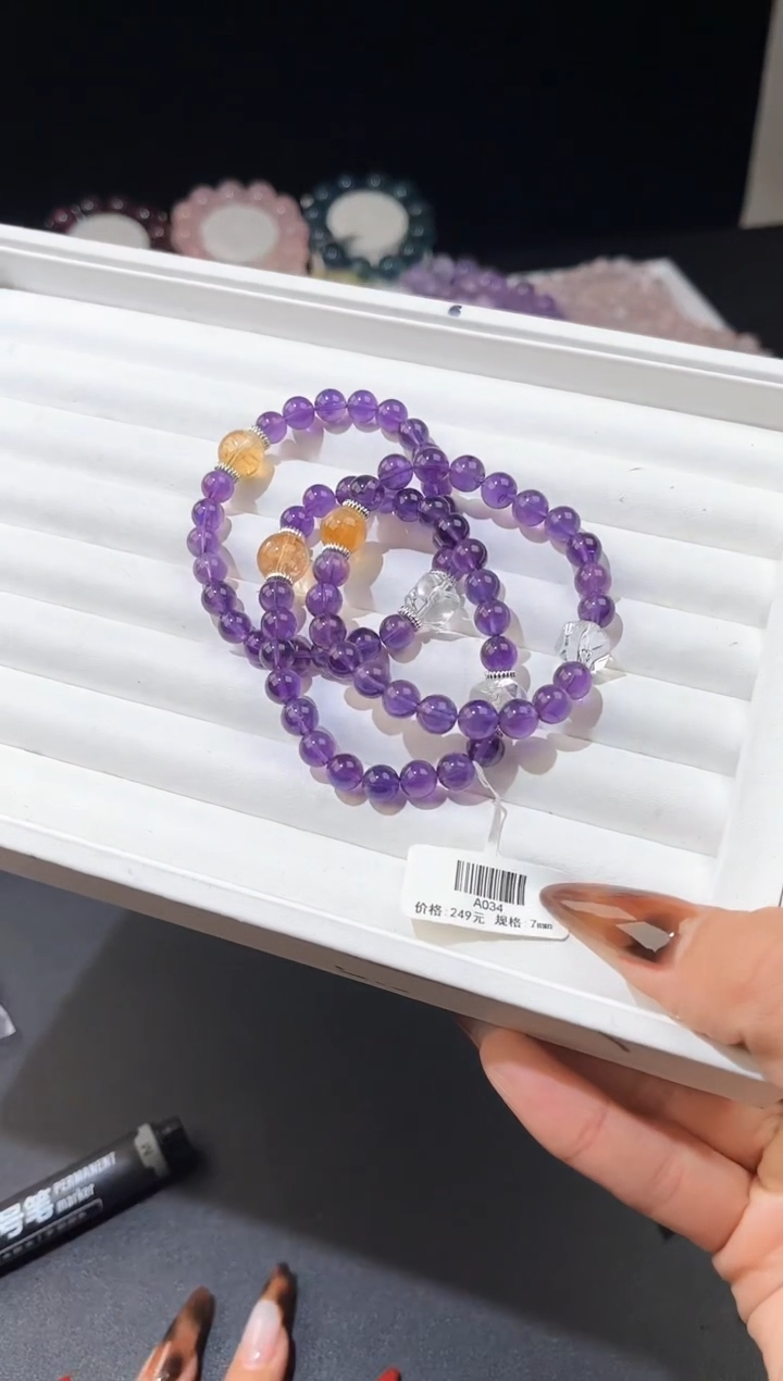 【闪购商品】水晶手链合金多样性发一乌拉圭DIY