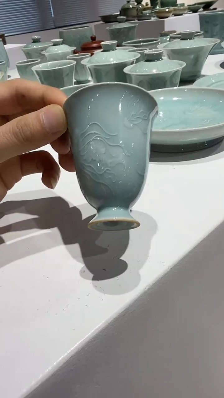 青瓷手工茶器包邮