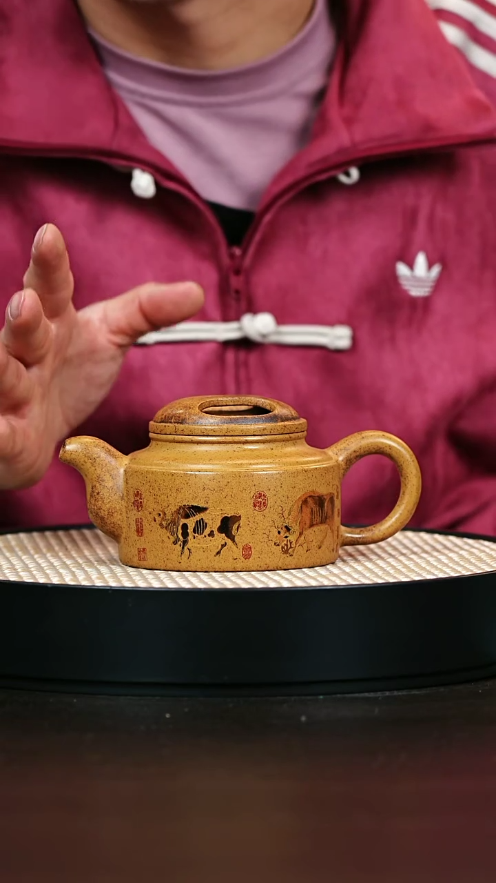 茶壶紫砂龙骨金砂柴烧牛盖德钟300cc