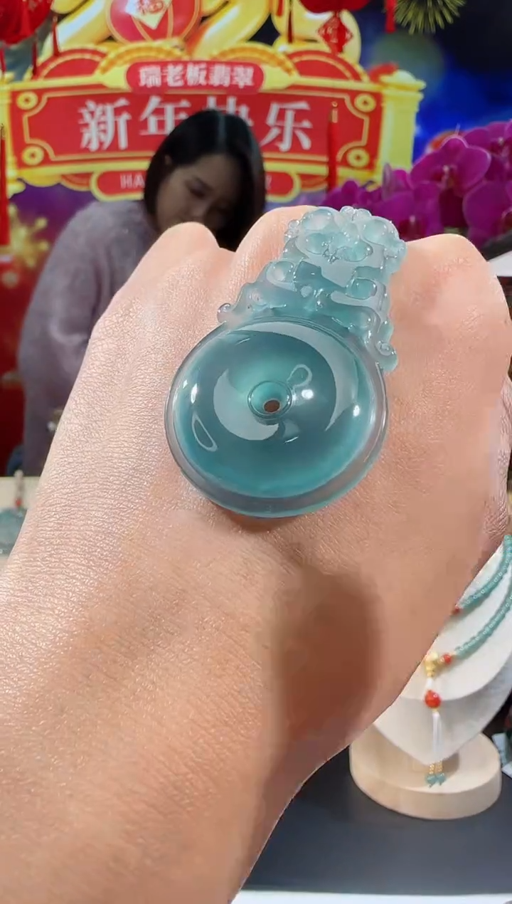 【闪购商品】翡翠吊坠(不含链)未镶嵌平安扣多样性发一