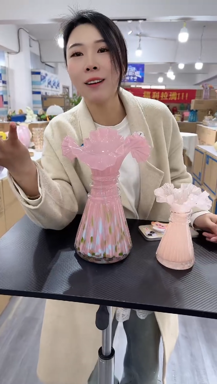 【闪购商品】琉璃瑞鸿花器早F-6大