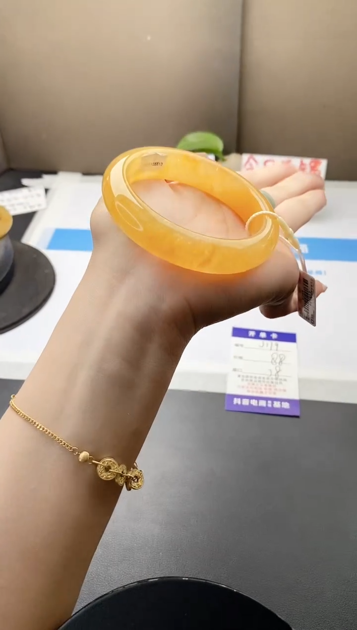 未镶嵌手镯石英质玉j179-HA多样性发货58+