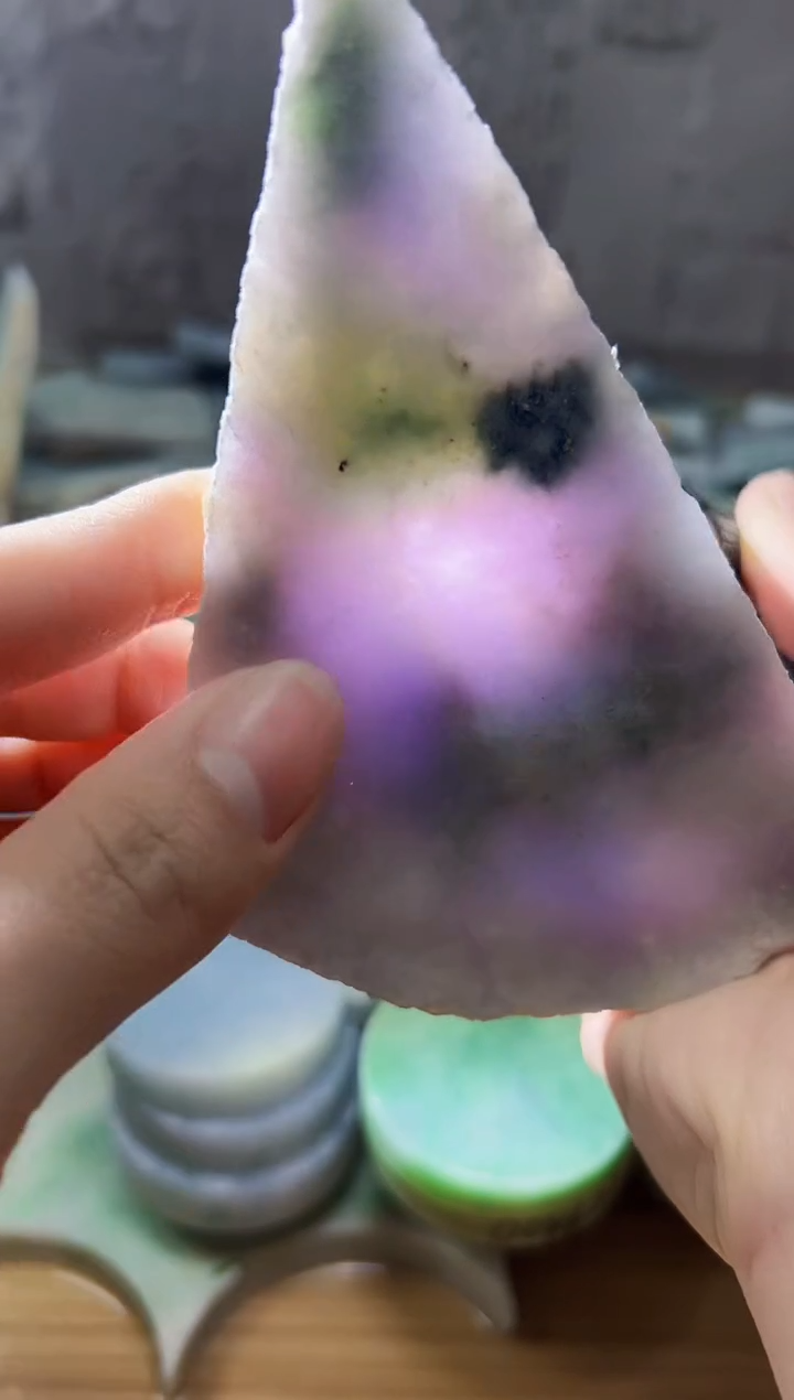 裸石翡翠天然翡翠A货石 南 502