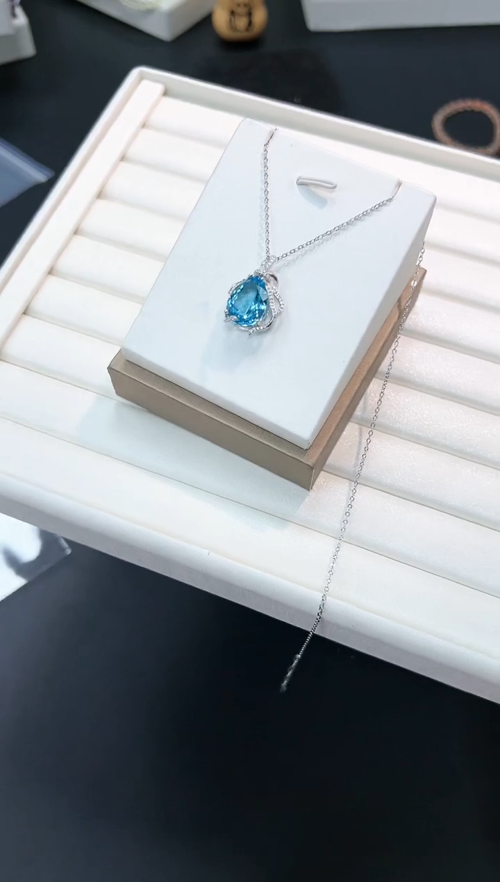 【闪购商品】托帕石套链银S925镶嵌71g多样性发其一/1套