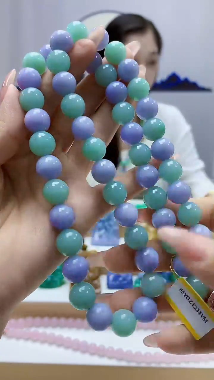 未镶嵌定制翡翠3099ty-毛货珠链157