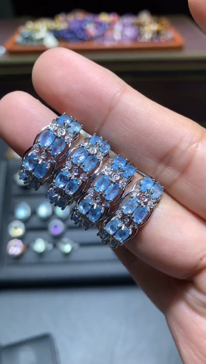 【闪购商品】海蓝宝石戒圈未镶嵌L160【多样性发其一】