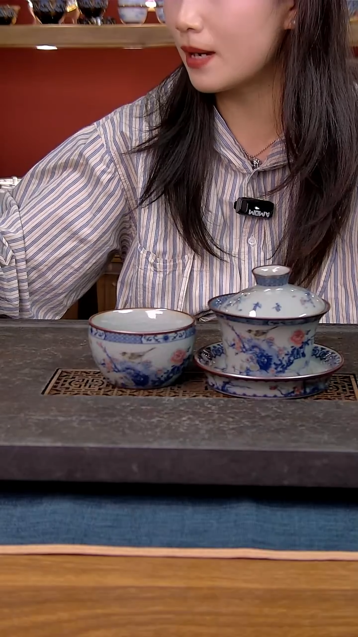 简装家用款2件套 老陶泥开片纹陶瓷茶具