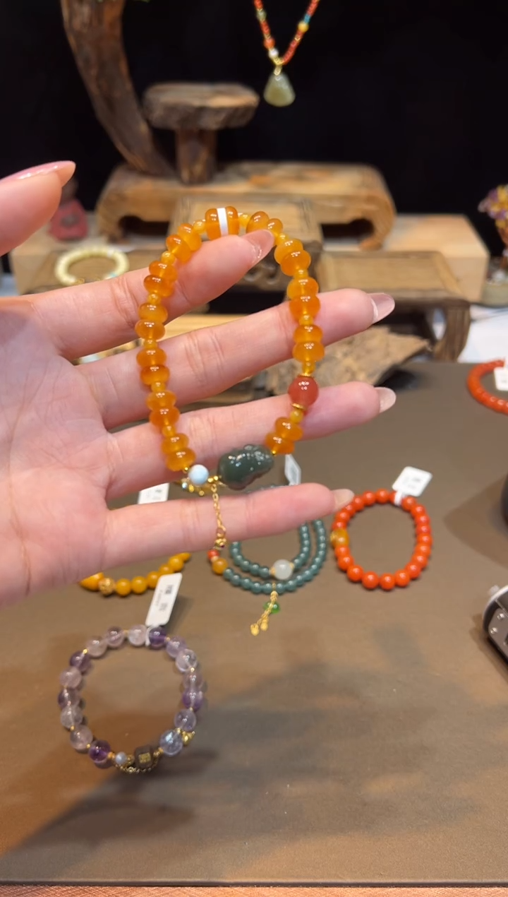 未镶嵌琥珀手饰手饰@@E7141