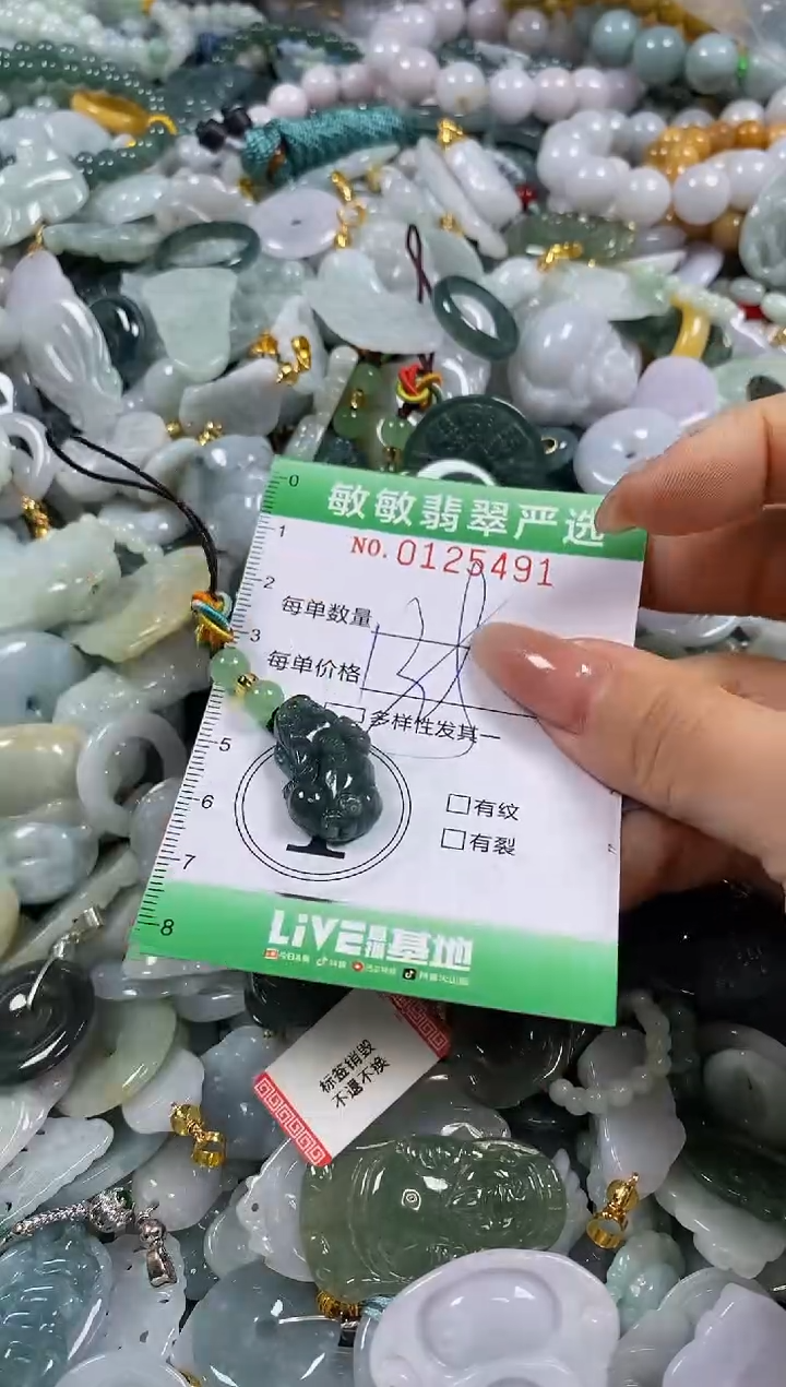 【闪购商品】翡翠颈饰未镶嵌闪购0125491多样性发其一