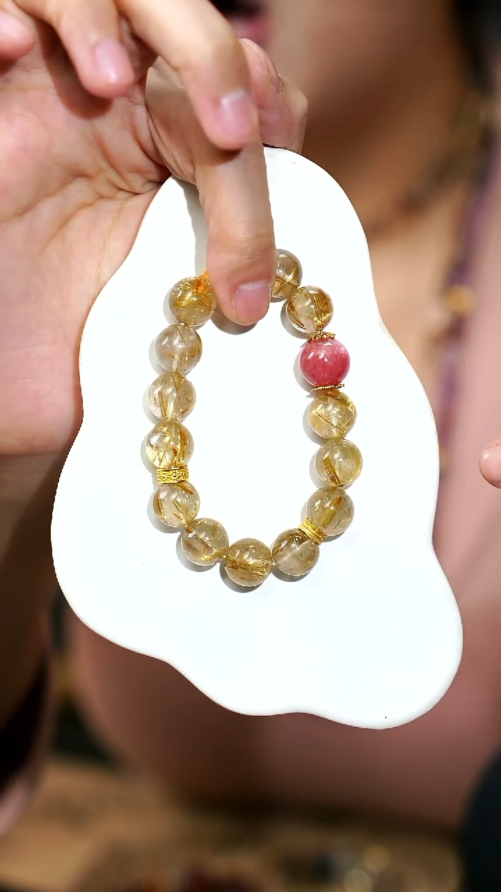 【闪购商品】水晶手串未镶嵌流光金焰