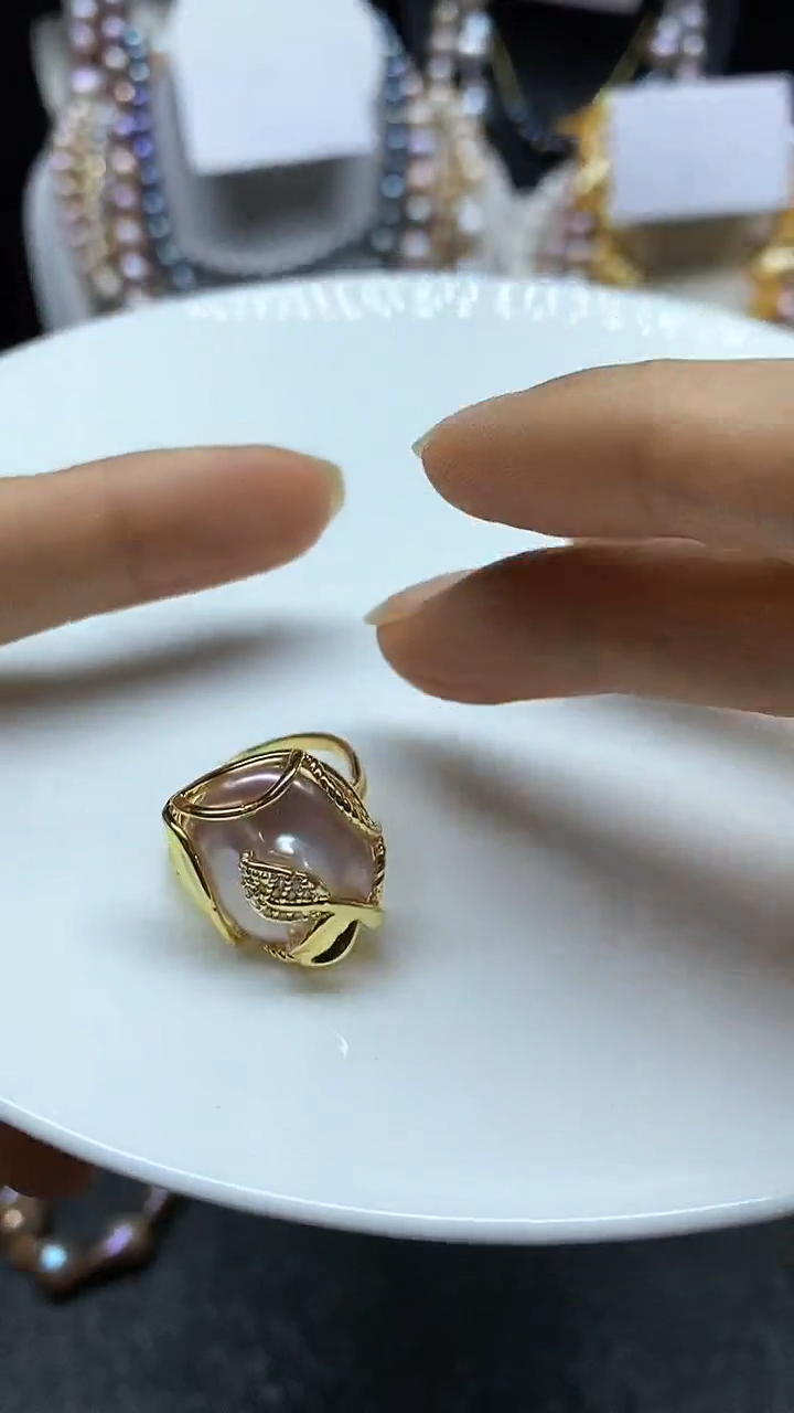 【闪购商品】淡水珍珠戒指未镶嵌多人