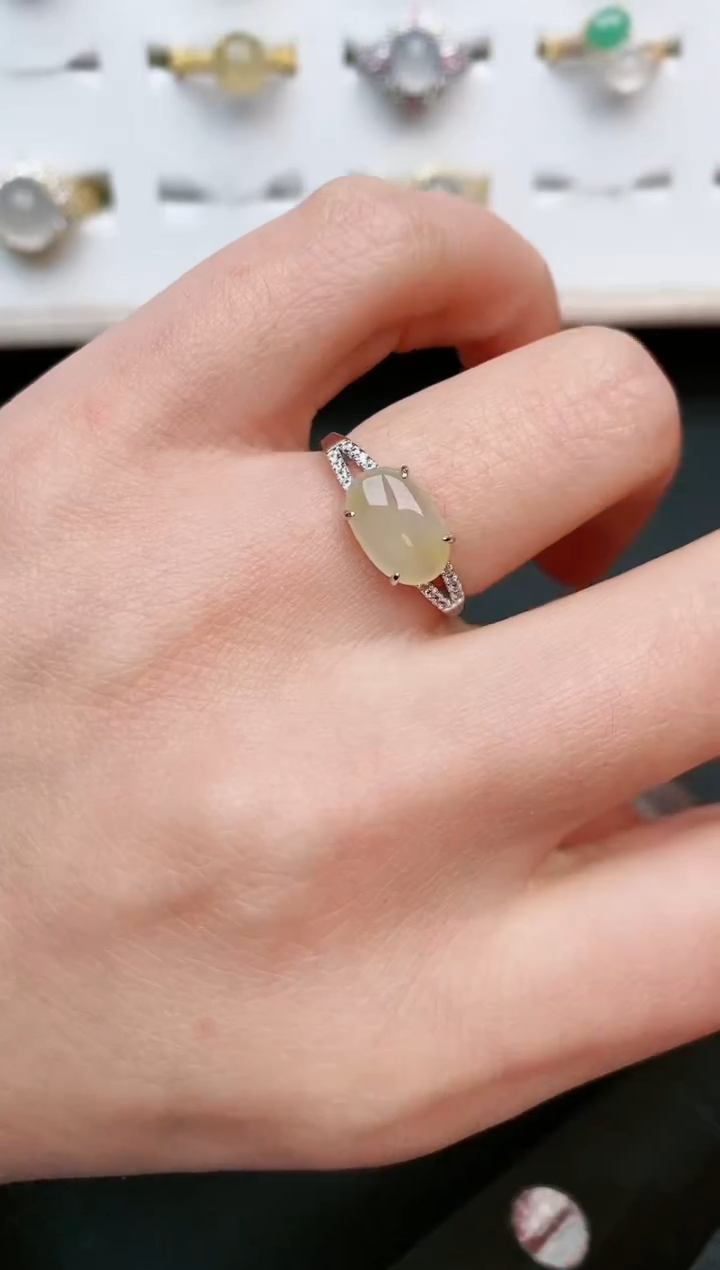 【闪购商品】翡翠戒指银S925镶嵌.....