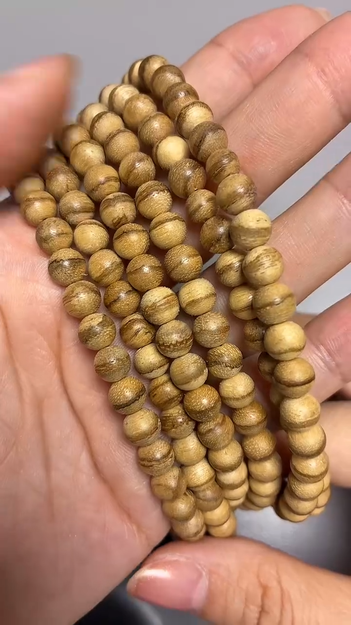沉香手串达拉干圆珠长串0.7虎皮多样性发其一
