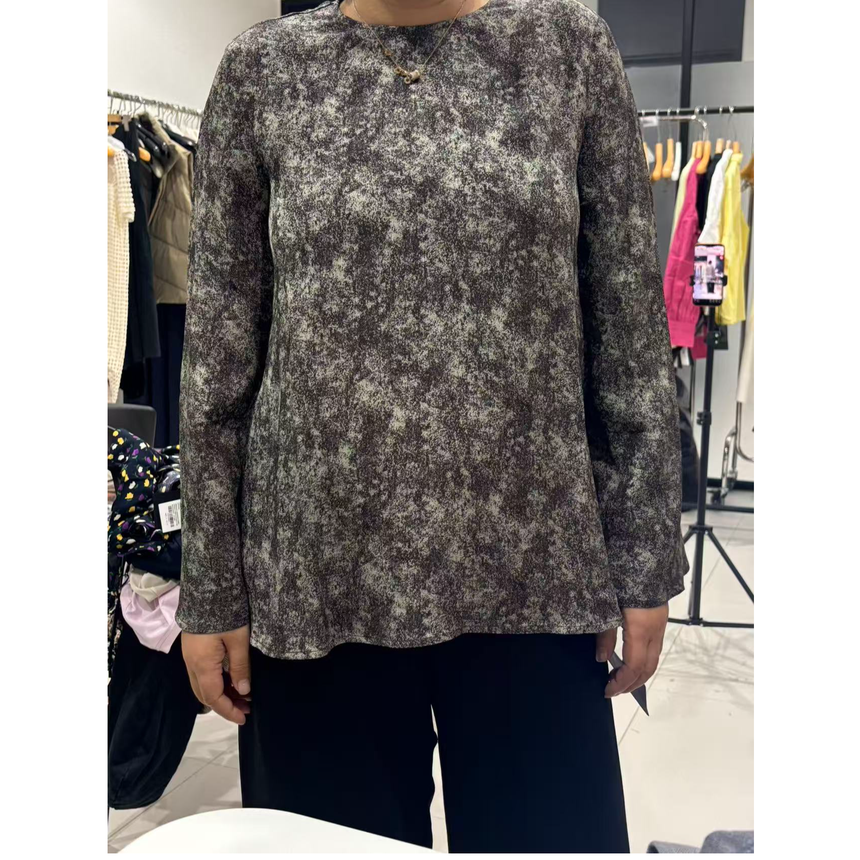 GOLDENBARRY|215114微喇长袖套衫上衣
