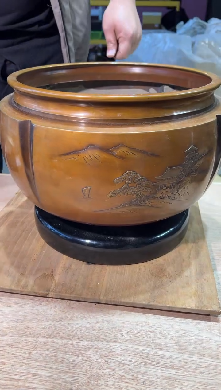 585 原木盒 超大号火钵 