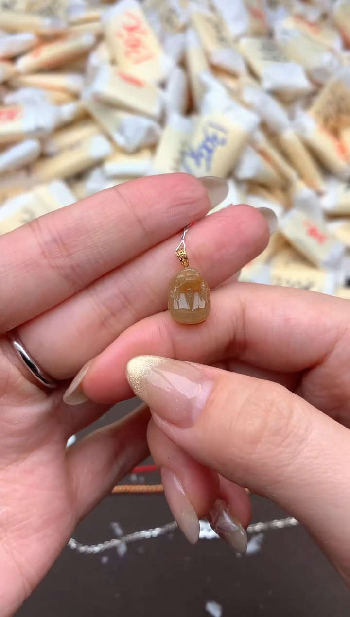 【闪购商品】翡翠挂件18K金镶嵌    一