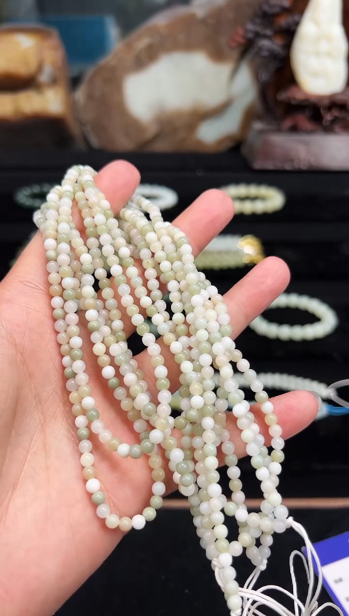 【闪购商品】和田玉手链未镶嵌米达多宝挂链卡4 多样性拍一发一