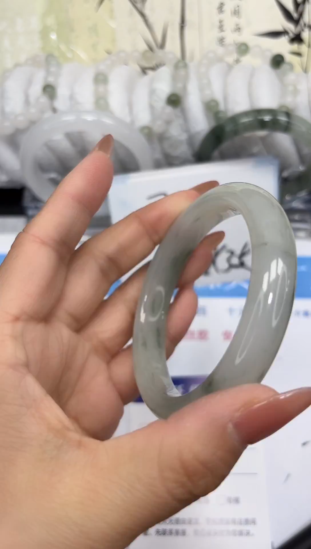 未镶嵌手镯石英质玉A208-59/60/61