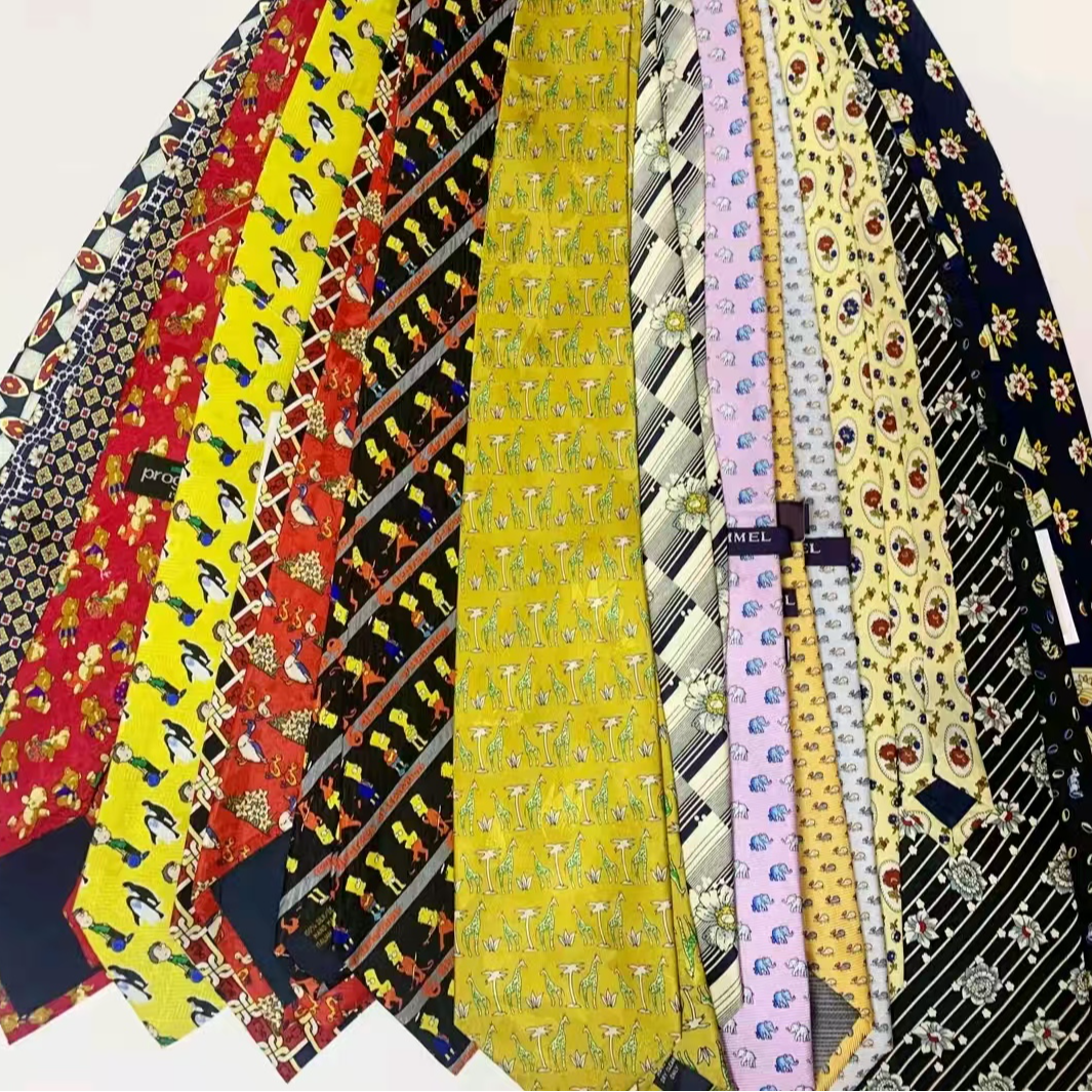 （直播专用盲拍随机）全新高档复古商务巴洛克手打领带 默认微瑕