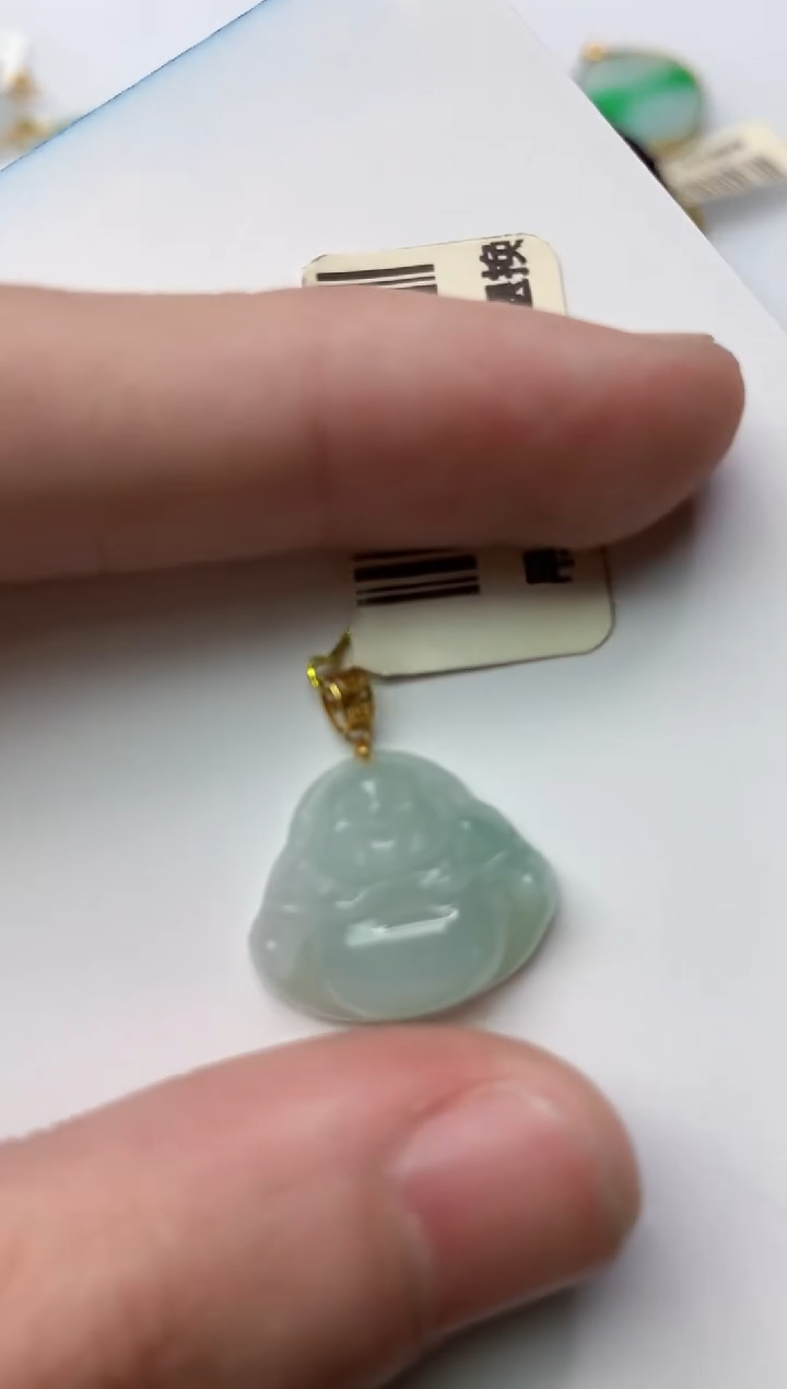 【闪购商品】翡翠颈饰18K金镶嵌80.........