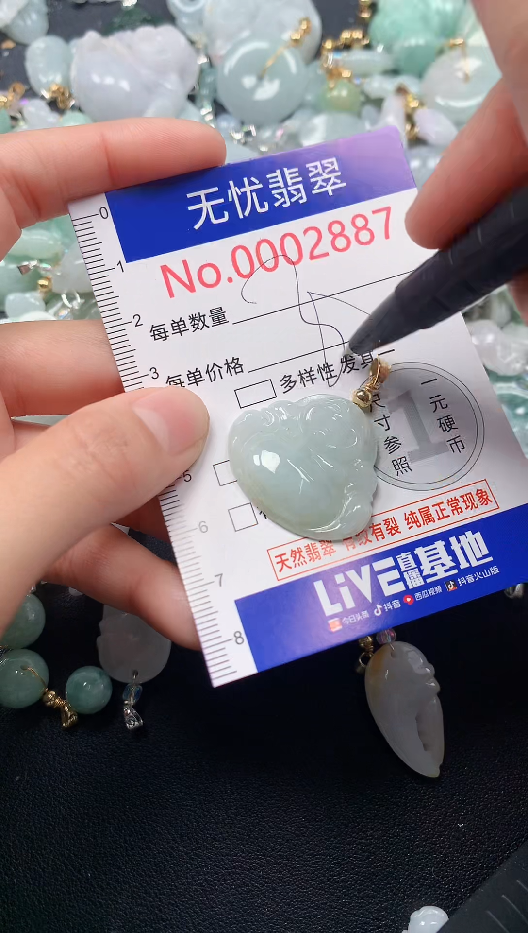 颈饰未镶嵌翡翠2887