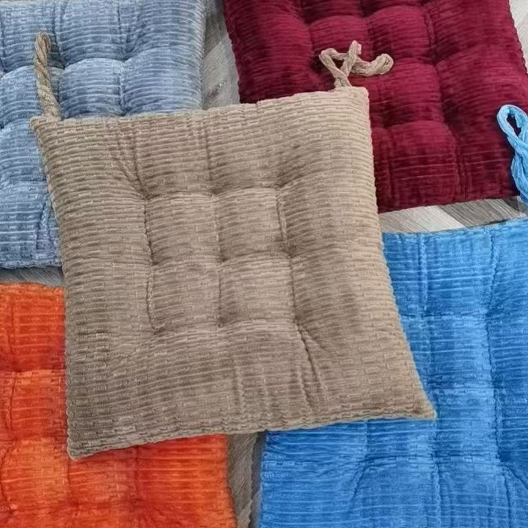 四季通用加厚透气毛绒布吊椅垫护腰坐垫