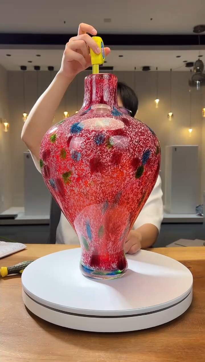 【闪购商品】茶宠巴比特美学 细口金红花瓶