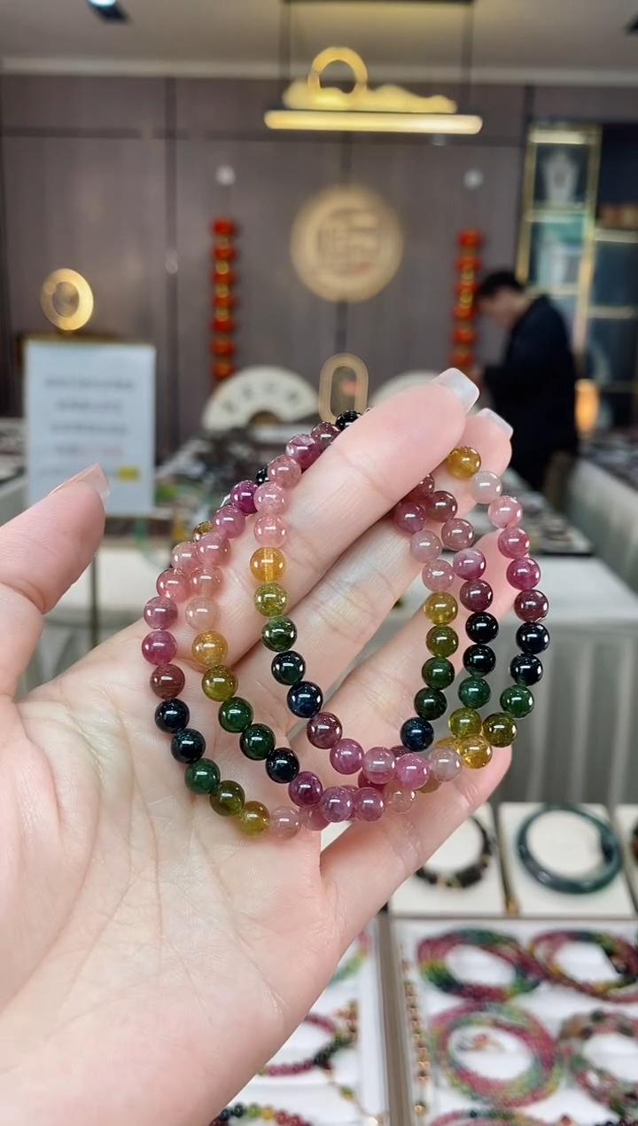 【闪购商品】碧玺单圈手串5.8mm+未镶嵌（多样性发一条）hon