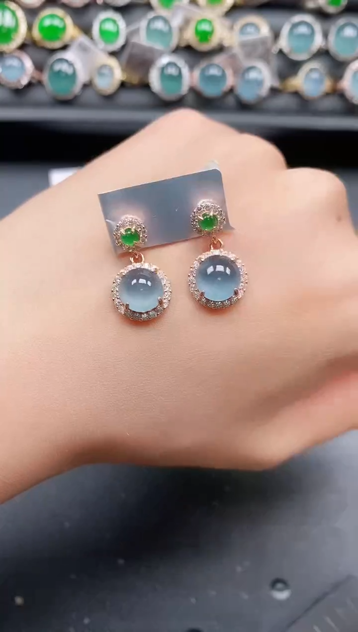 银S925镶嵌戒指翡翠111