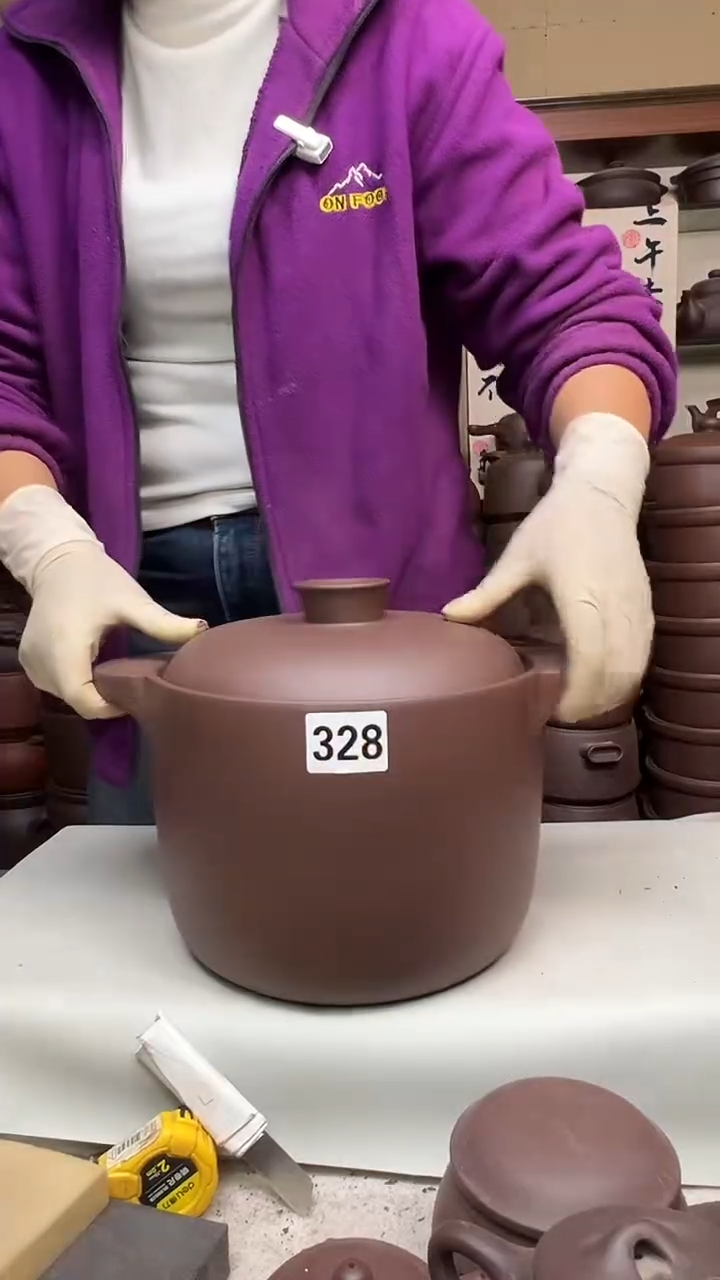 宜兴紫砂微瑕6升直筒328