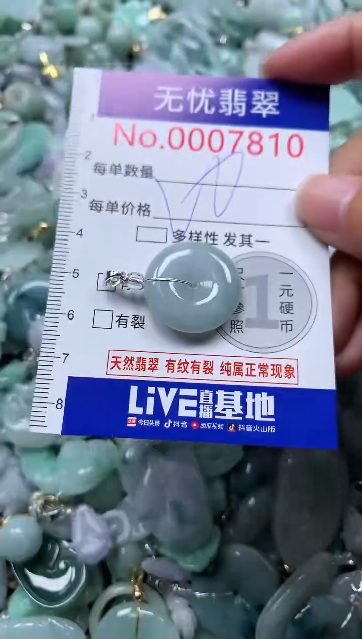 颈饰未镶嵌翡翠7810