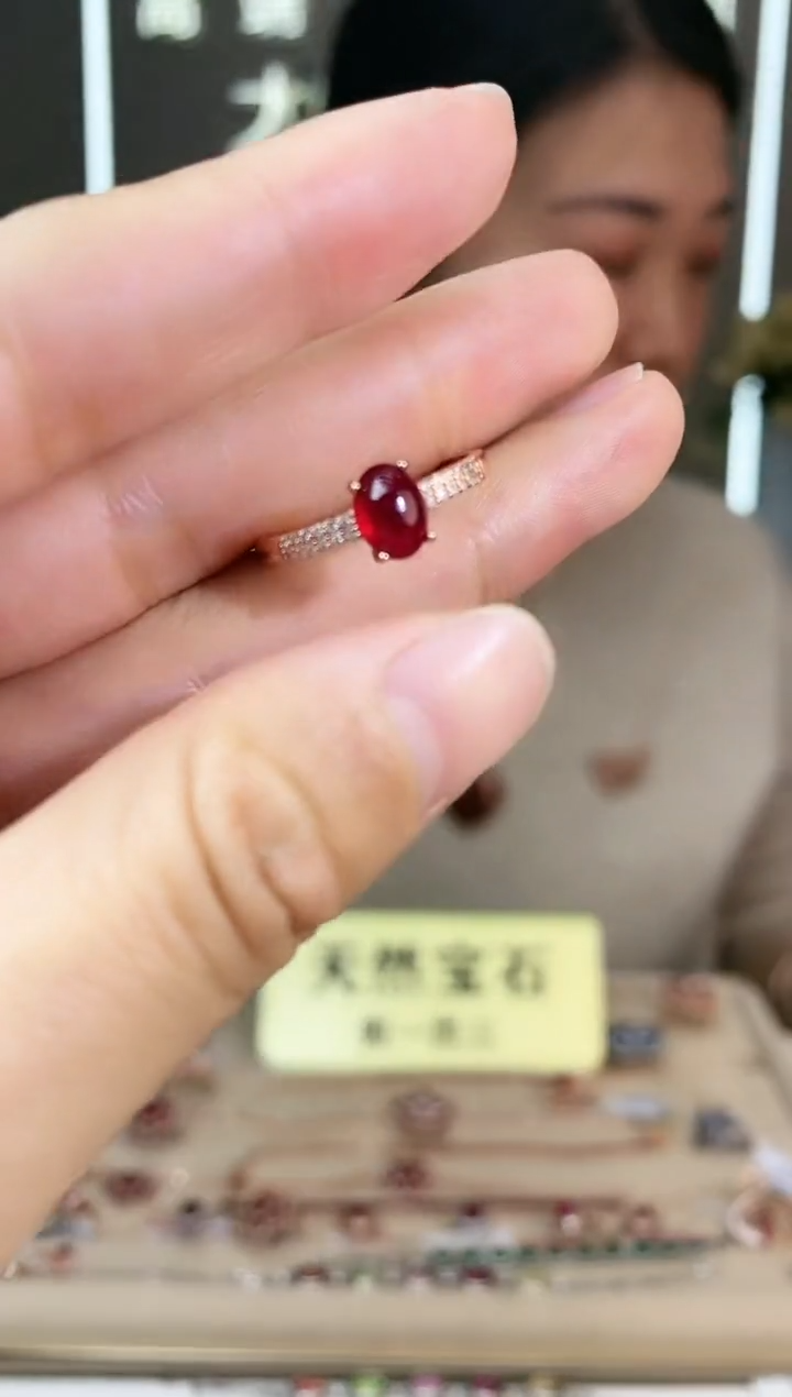 【闪购商品】红宝石手饰银S925镶嵌手饰