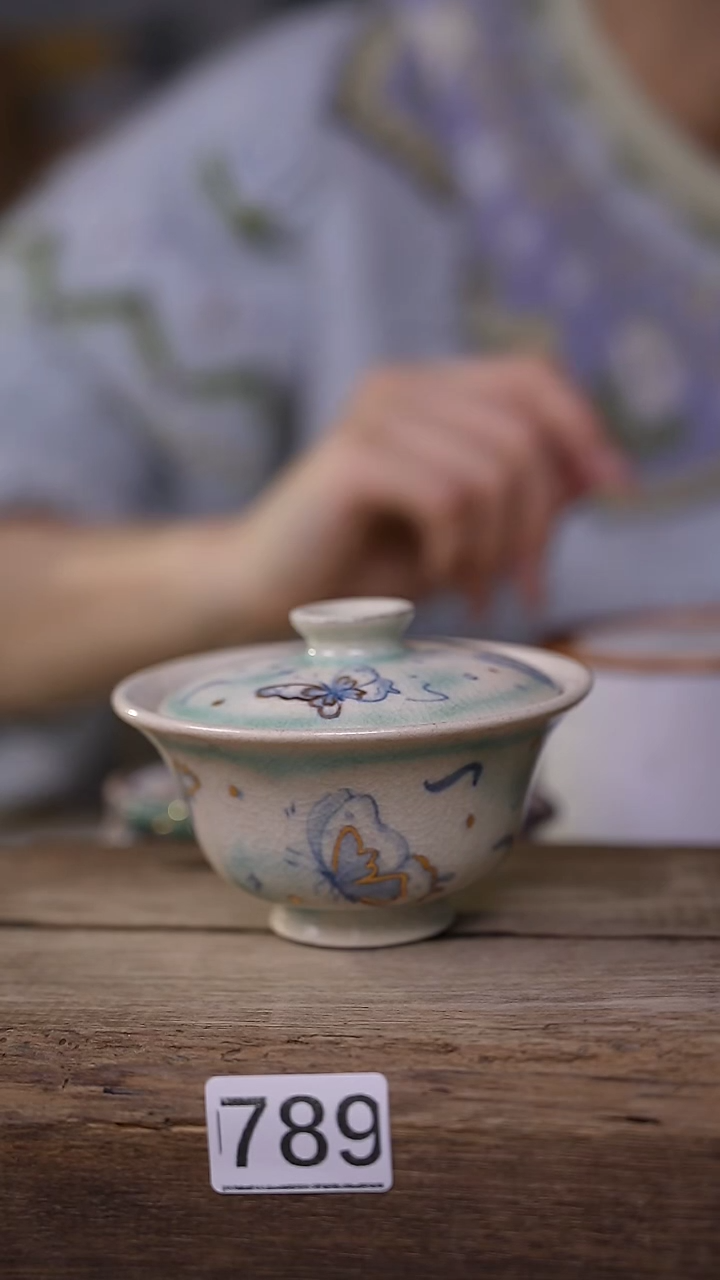 【闪购商品】瓷片不俗屿就雅设计师系列/盖碗