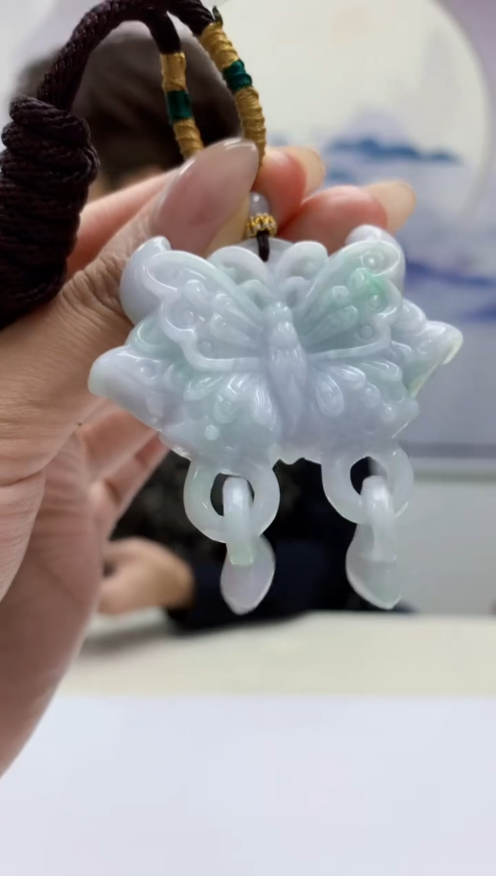 未镶嵌定制翡翠5159MM-毛货挂件57