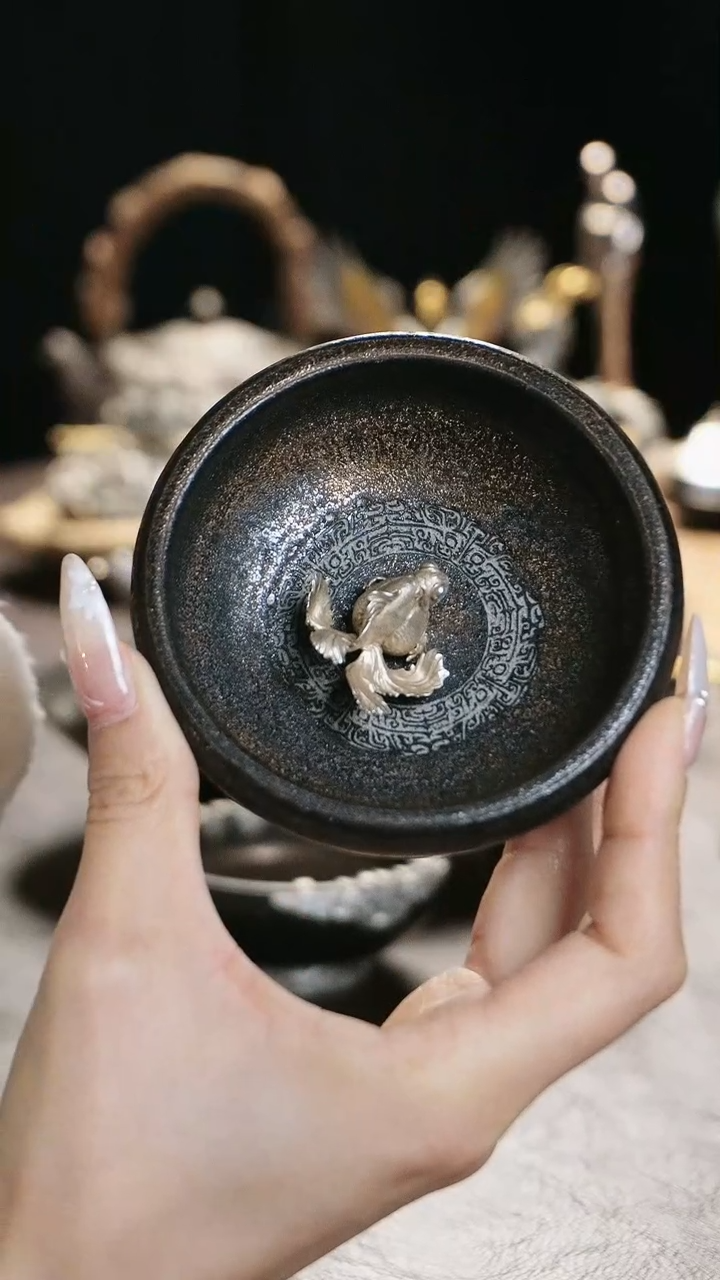 【闪购商品】境秋饕餮杯设计+金鱼