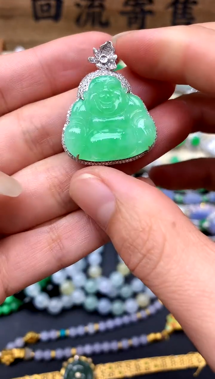 【闪购商品】翡翠颈饰18K金镶嵌306-中国好珍宝