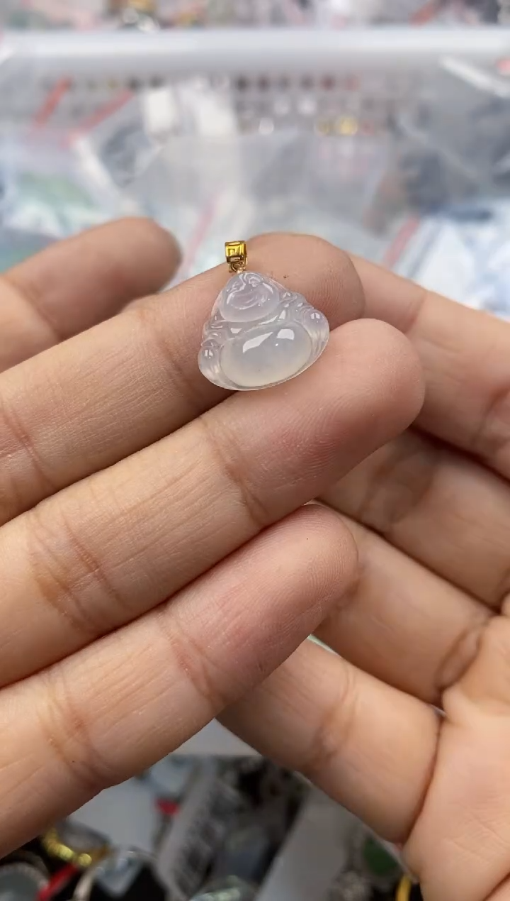 18K金镶嵌戒指翡翠888---3