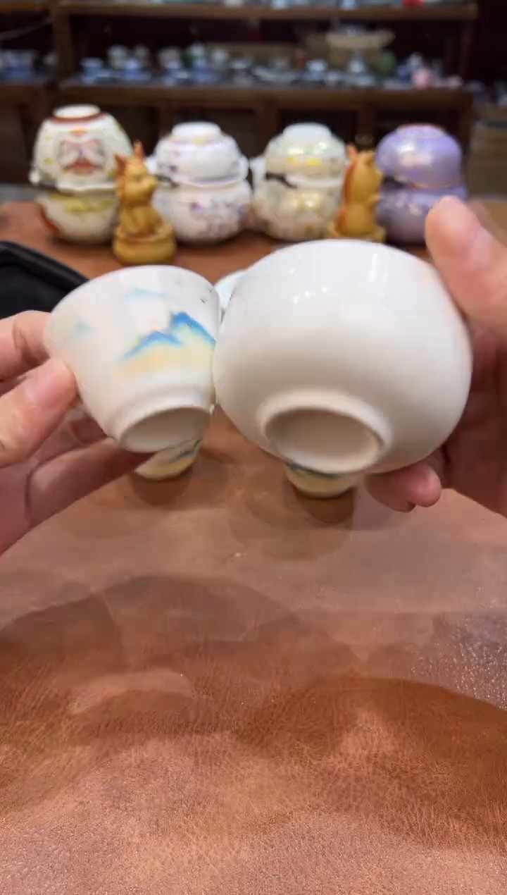 真的很便宜会开片的旅行茶具