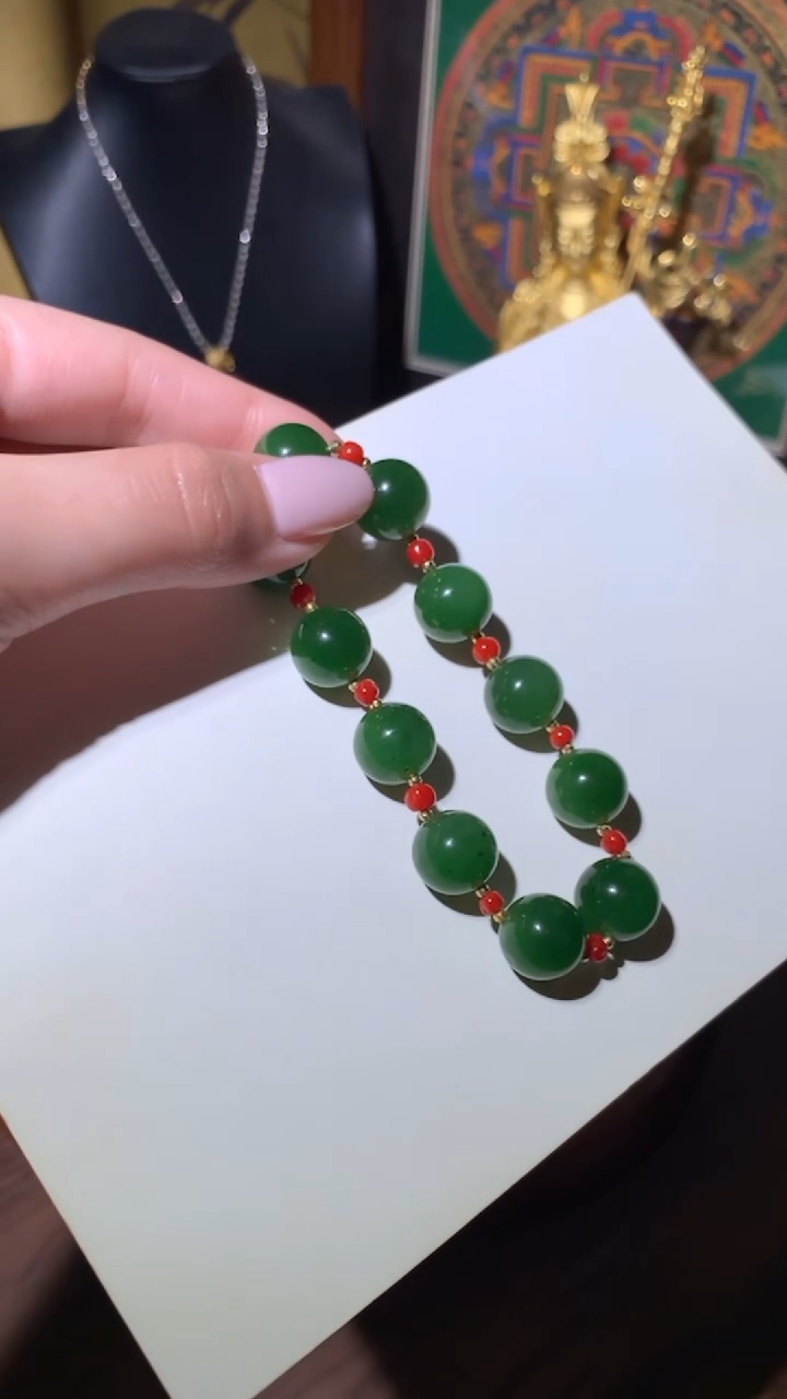 【闪购商品】和田玉（碧玉）手串未镶嵌手串
