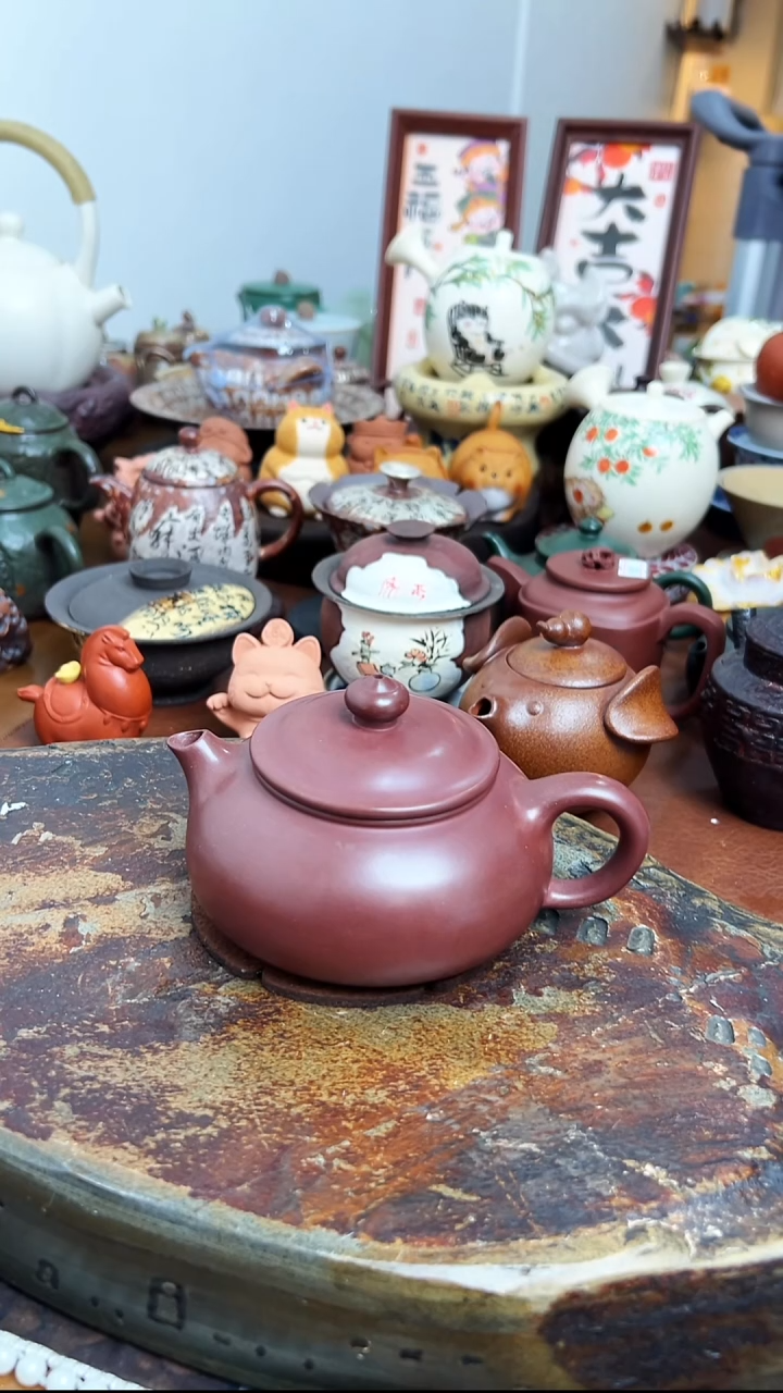  【茶瓷物语】龙血砂手工壶