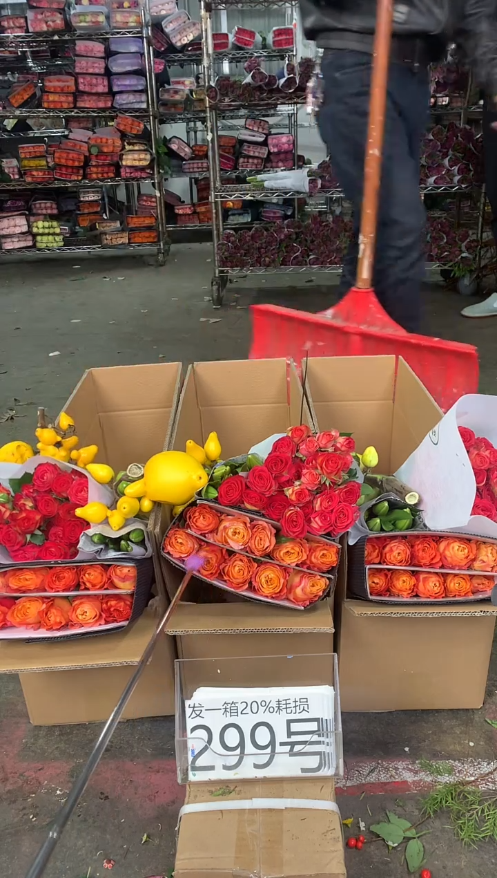 299号♥中通含20%耗损发一箱鲜花