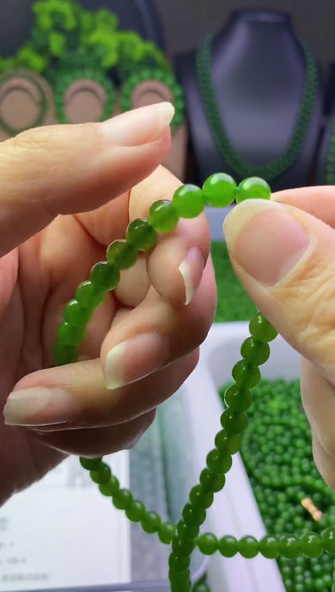 编织品我***呀卡8的120颗杨绿色