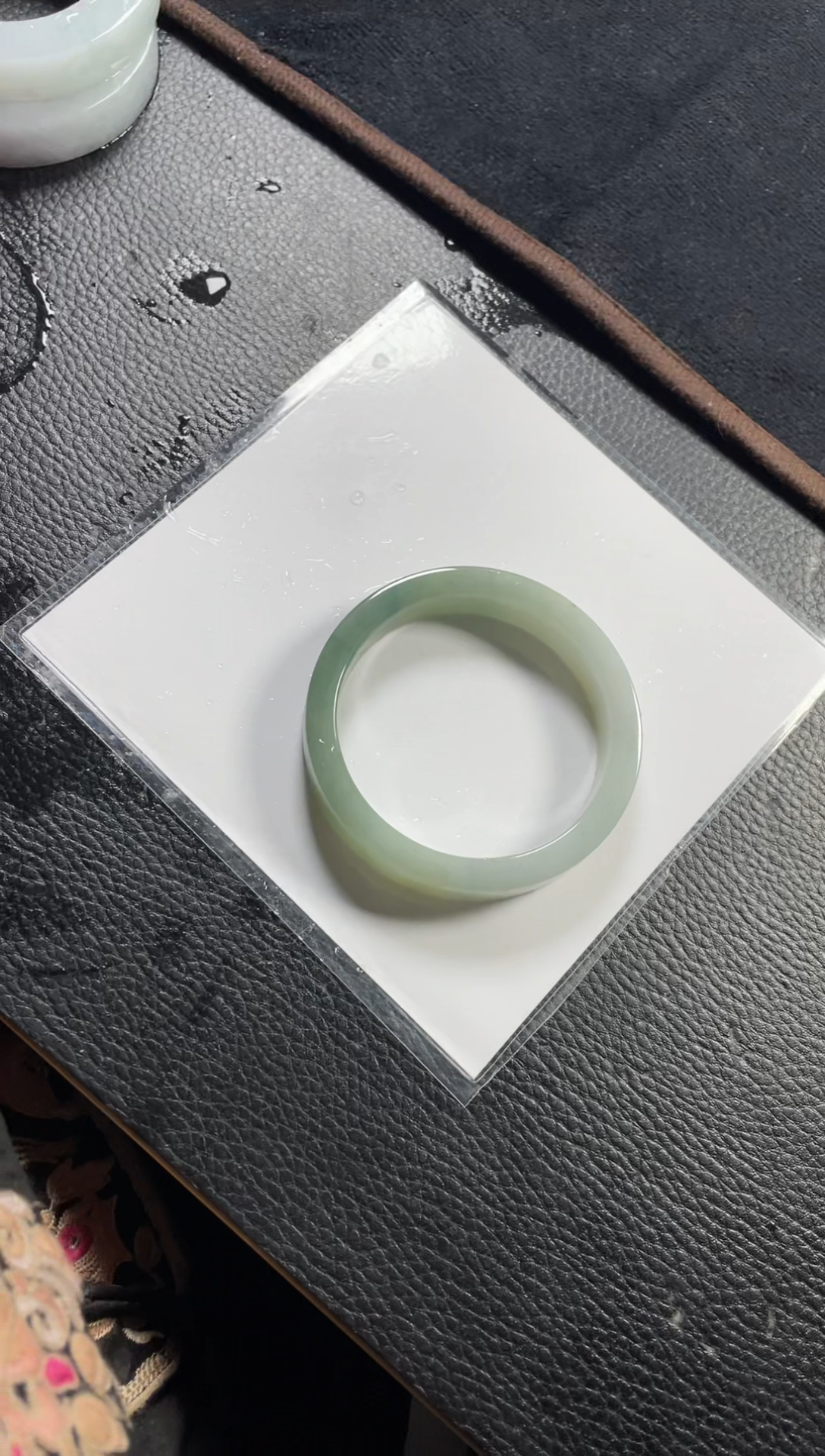 【闪购商品】定制翡翠手镯未镶嵌半山水定制手镯ZX6/DZS