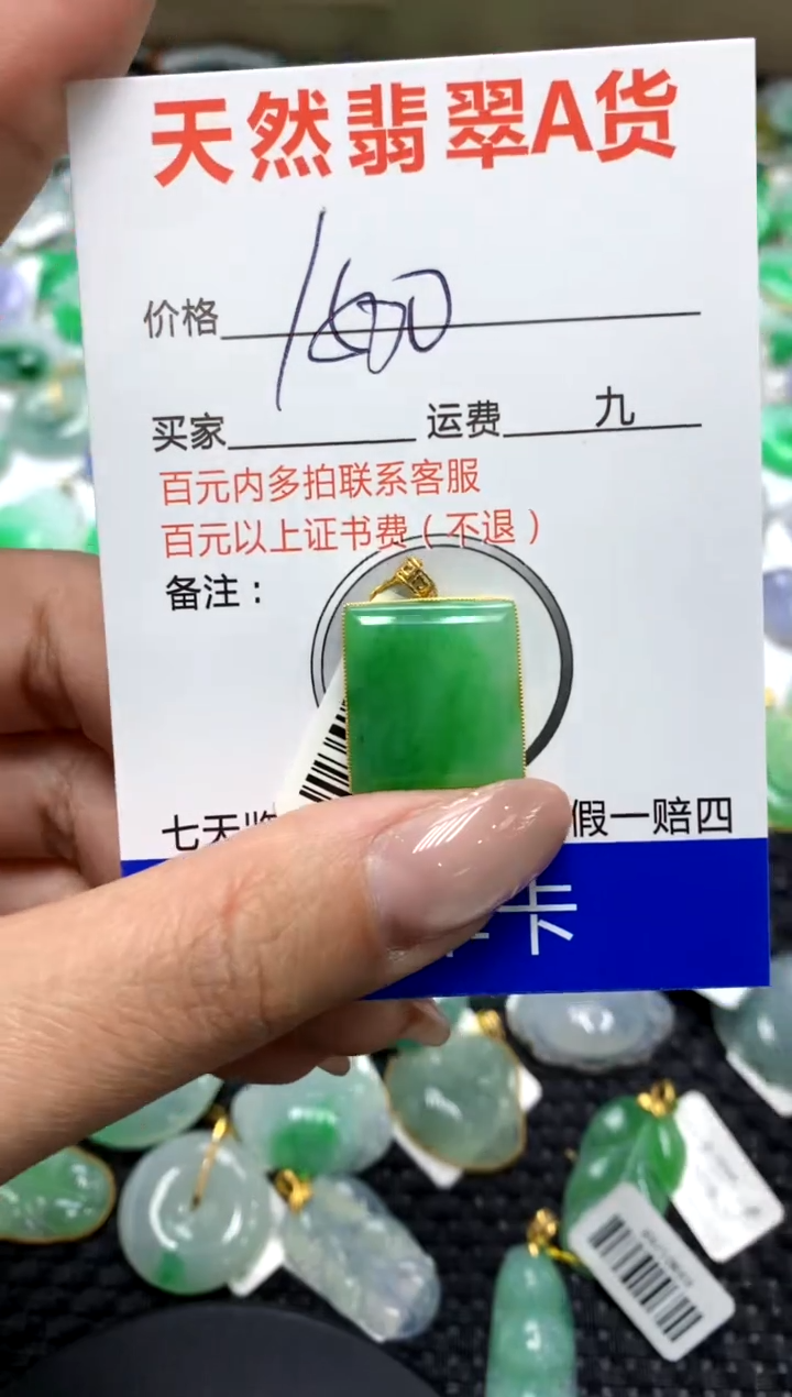 【闪购商品】翡翠颈饰18K金镶嵌111111111